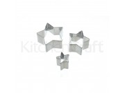 Kitchen Craft 'Sweetly Does It' Stainless Steel Star Fondant Cutters (set of 3)